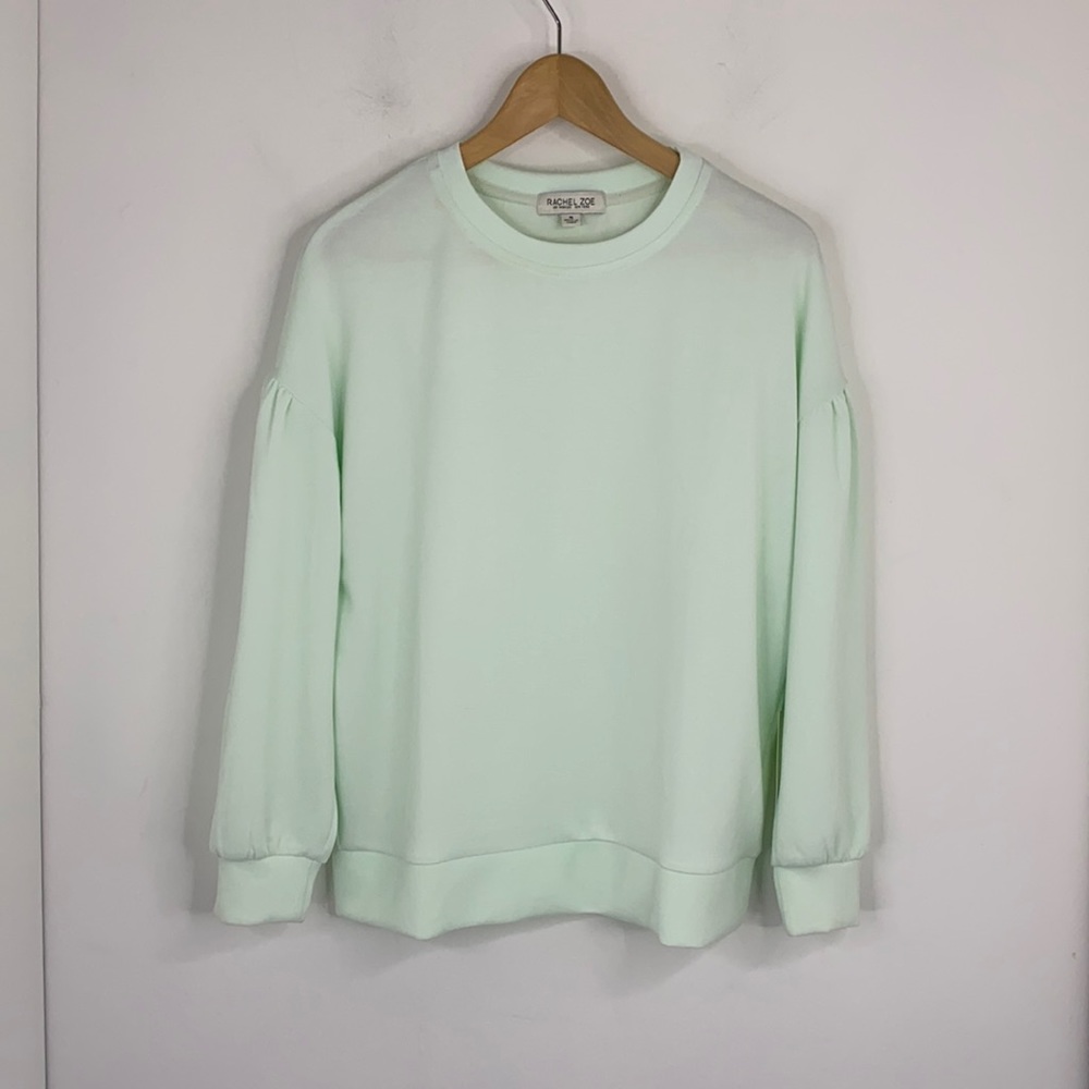 Rachel Zoe Pullover Gather Sleeve Sweatshirt